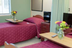 A resident's room at River Valley