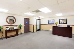 The front lobby at River Valley