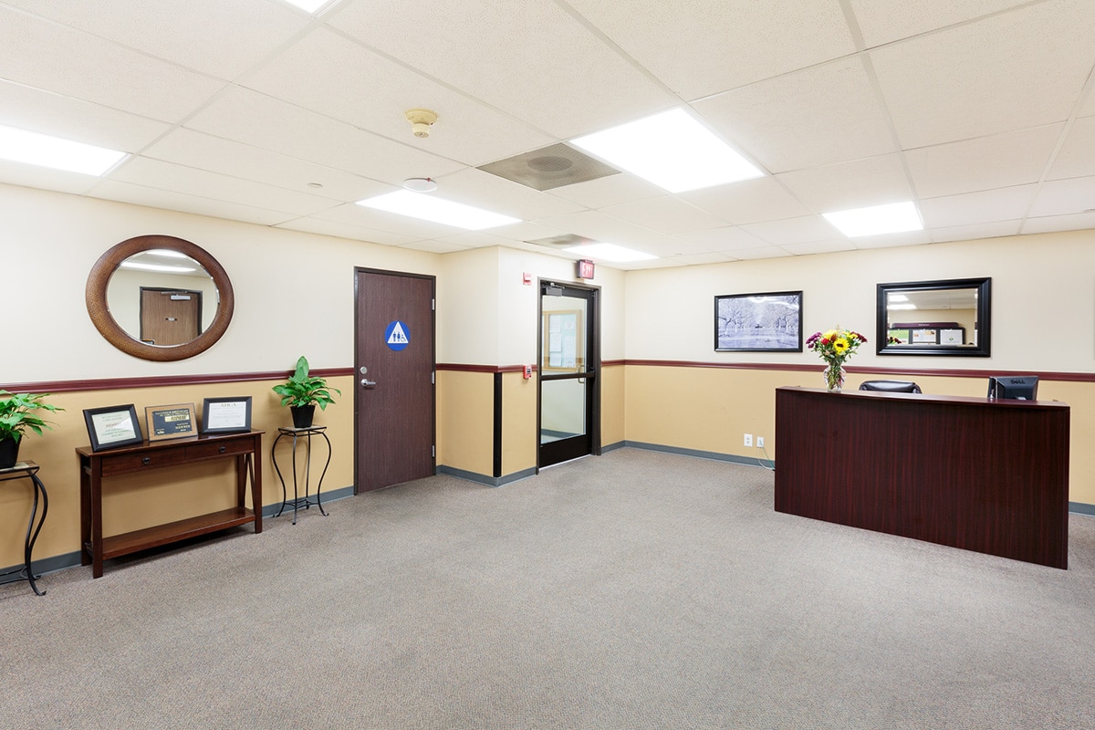 The front lobby at River Valley